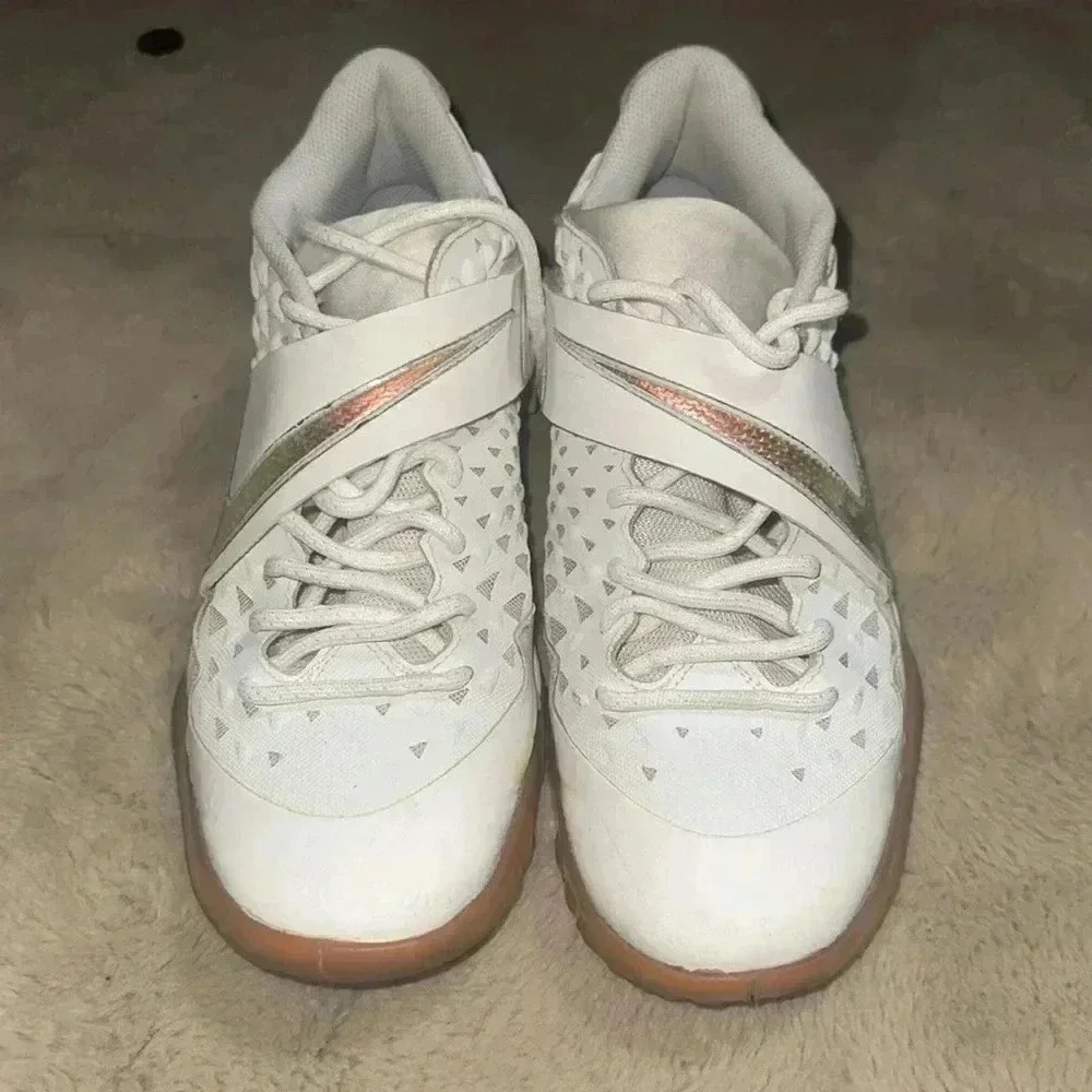 BNWOB Mens Nike Force Zoom Trout 6 Turf Shoes Size White AT3463-103 AS-IS
